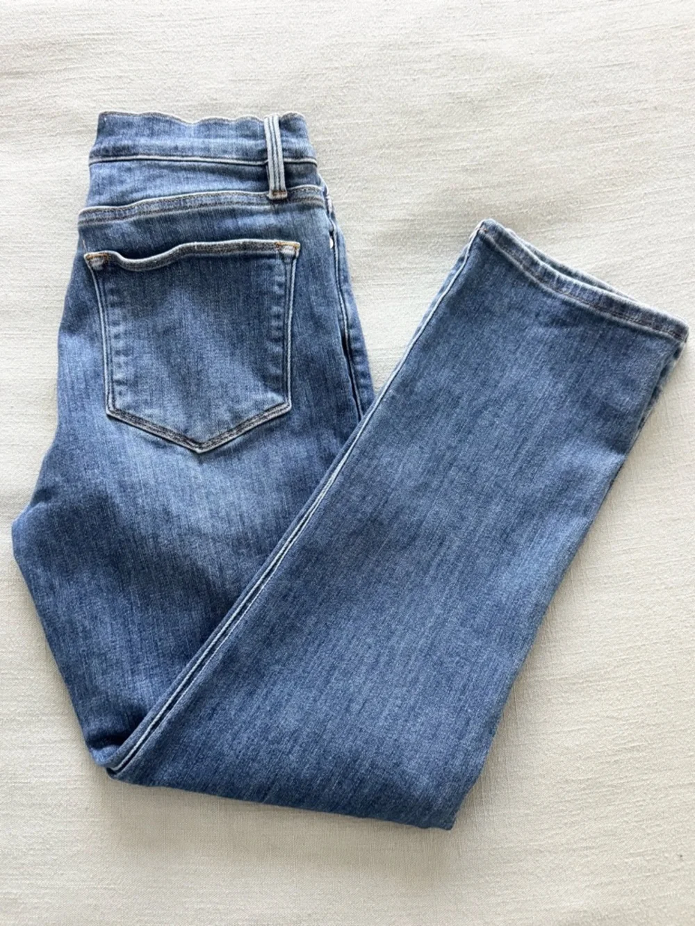 FRAME LE HIGH STRAIGHT BESTIA STRAIGHT FITTED DESIGNER JEANS SZ 28 - Picture 6 of 11